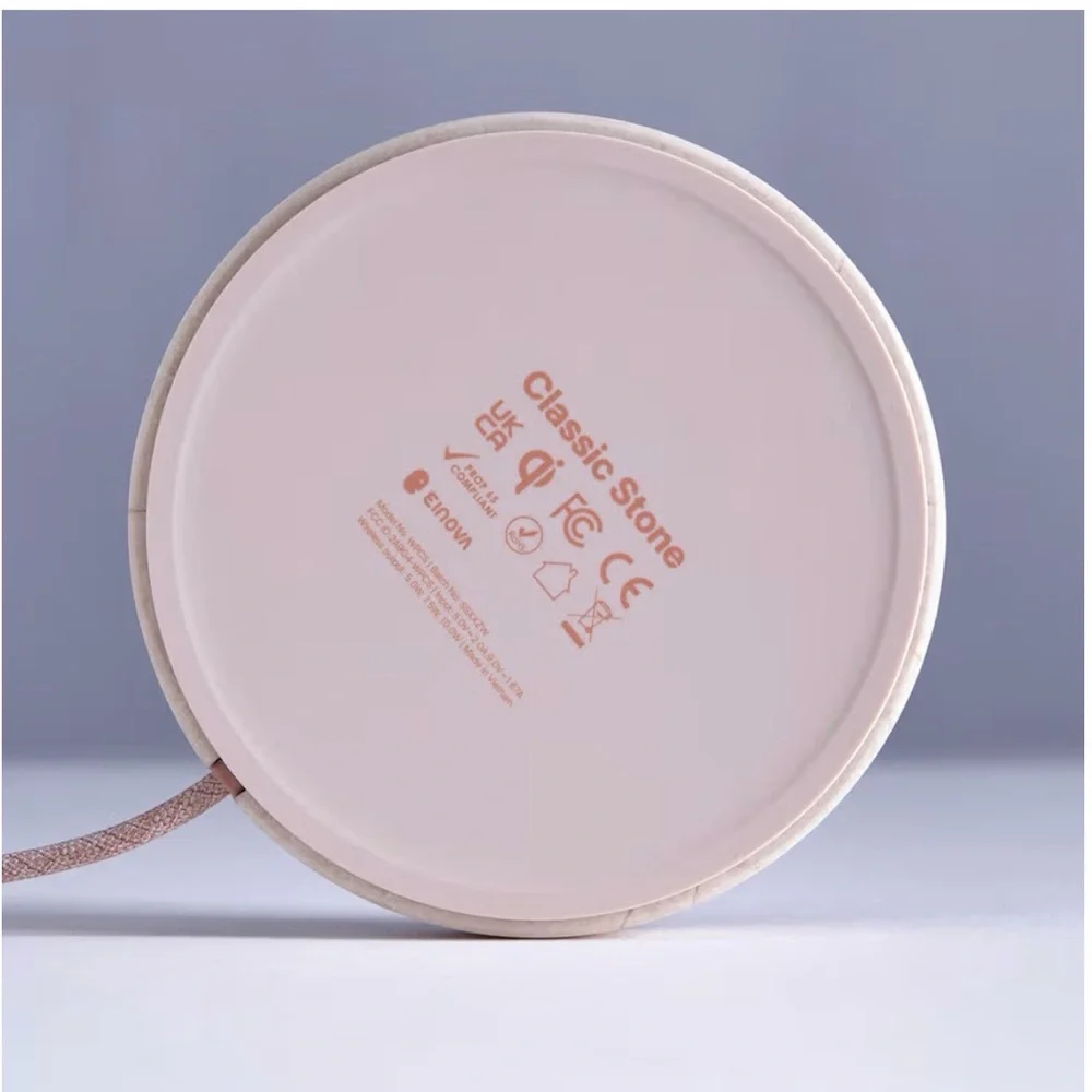 Einova Stone – Marble Wireless Charging Pad Designed in Italy-Cream Marble